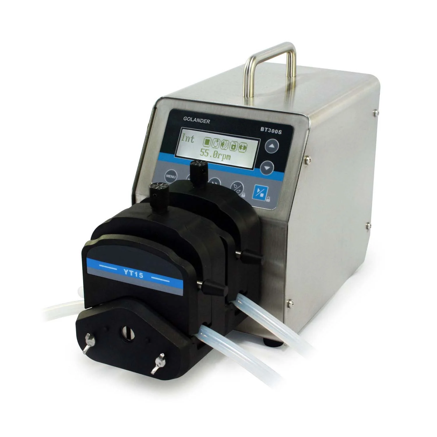 Dragon Labs BT300S variable-speed peristaltic pump with dual YT15 pump heads