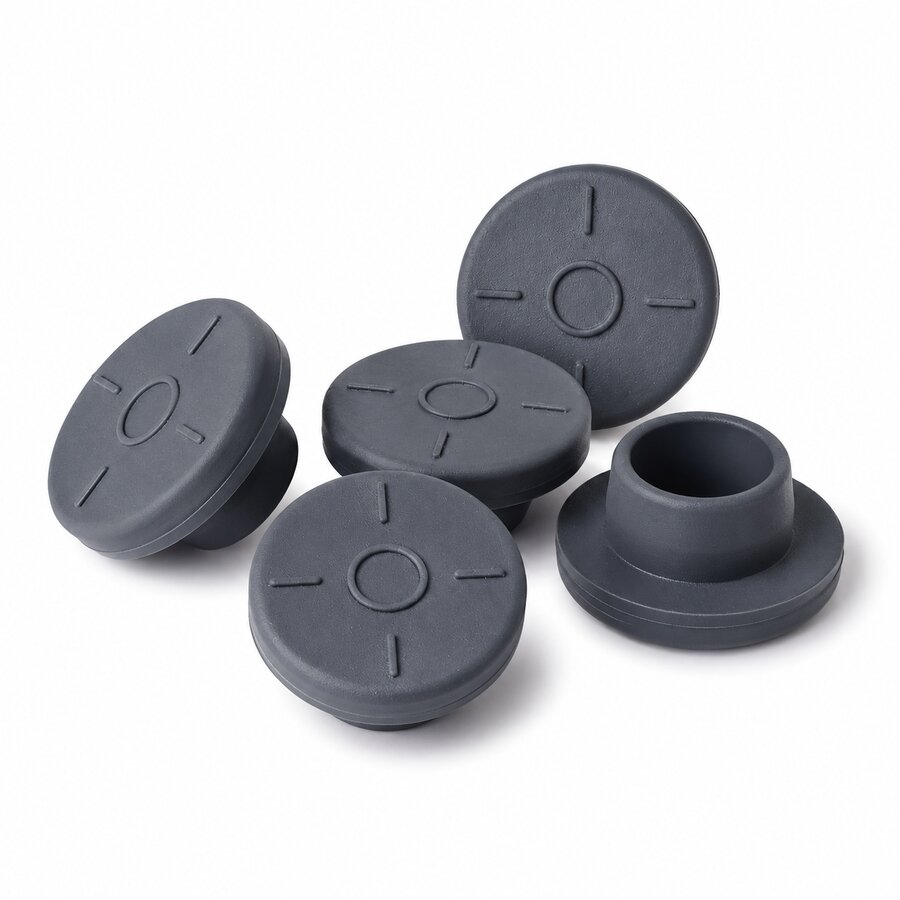 LAB1 Sterile Mushroom Rubber Stoppers for Vials